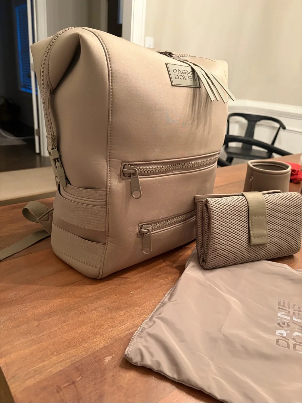 FW24 Khaki - INDI NEOPRENE DIAPER BACKPACK